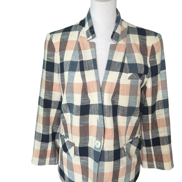 Veronica Beard - Schoolboy Stand Collar Dickey Feminine Blazer Sz 6 - Picture 3 of 10